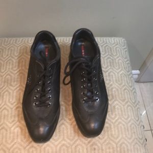 Prada Vintage black running shoes with dust bag.